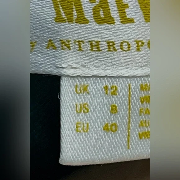 Anthropologie Maeve Green Floral Button Front Shirt Dress Size 8 - Picture 12 of 14